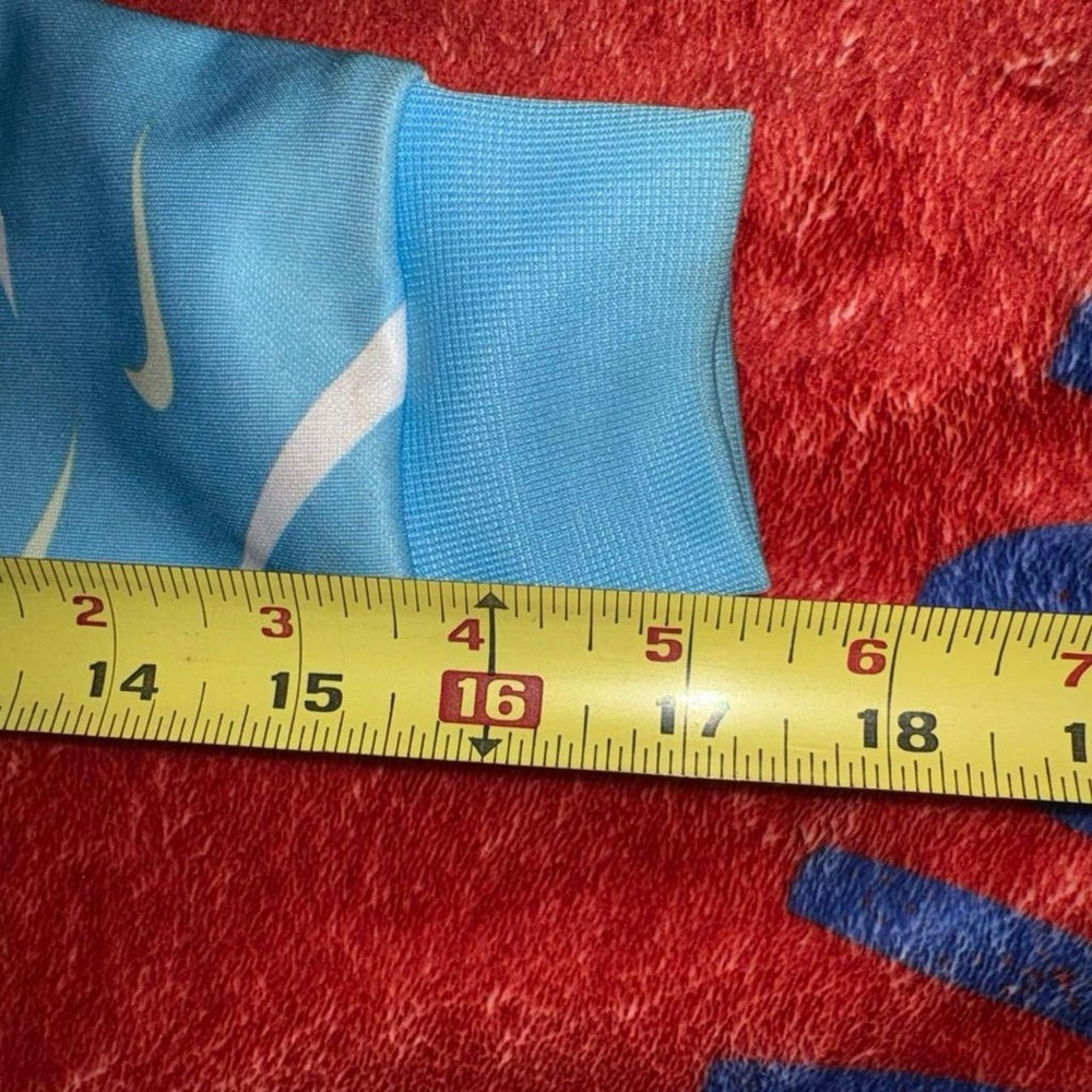 Nike Kids Light Blue Swoosh Hoodie - Picture 4 of 5